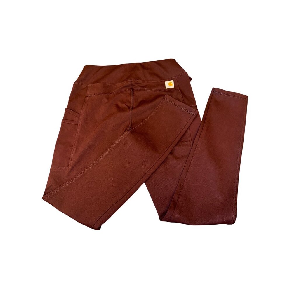 Carhartt Womens Fitted Stretch Work Pants In Deep Purple/Maroon Size XS - Picture 11 of 12